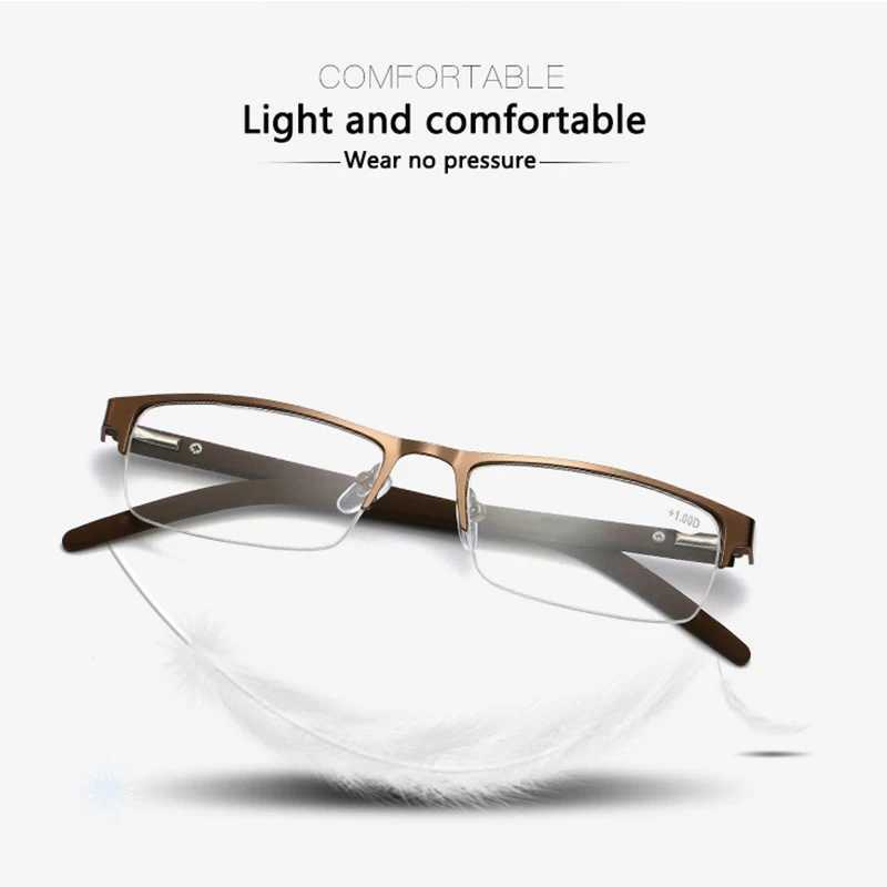 BOYSEEN Titanium Alloy Reading Glasses +0.5 To +4.0 Non Spherical 12 Layer Coated Lenses Business Nearsighted Glasses 0 To -3.0 W250513