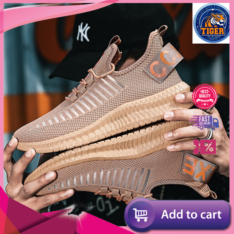 Ddmytiger Summer Youth Board Mesh Men S Flyknit Large Casual Student Sports Running Shoes Outdoor Shoes