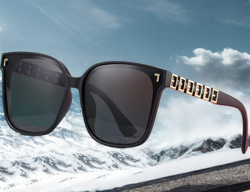 Designer sunglasses Free shipping 2025 new fashionable commuting high-end texture elliptical polarized sunglasses for womens mens