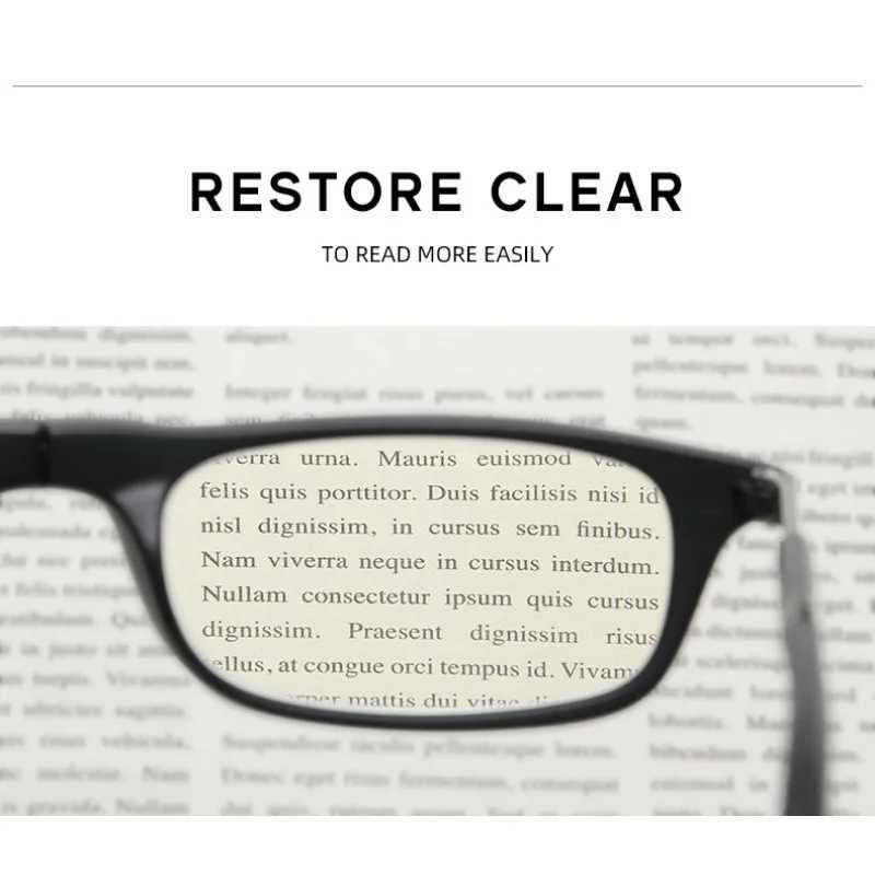 2024 Hanging Neck TR90 Mens and Womens Anti-blue Light Portable Ultra-light Computer Glasses Long Narrow Frame Fashionable Item W250513