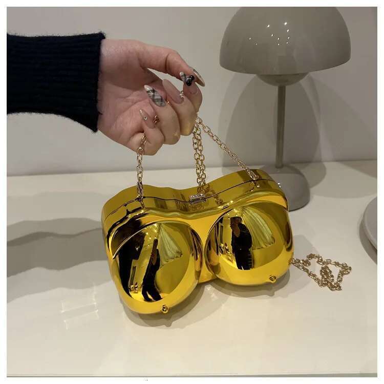 Acrylic Gold Purse Designer Handbags High Quality 2025 Glamorous Wedding Evening Bag Fashion Purses For Women Ins
