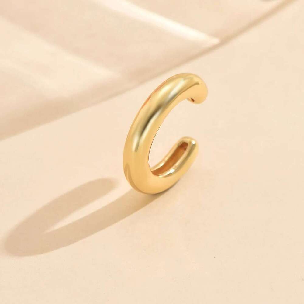 3Pcs Gold Color Zircon Earrings For Women New C Cuff Non-Piercing Ear Clip Set Trend Jewelry Gift