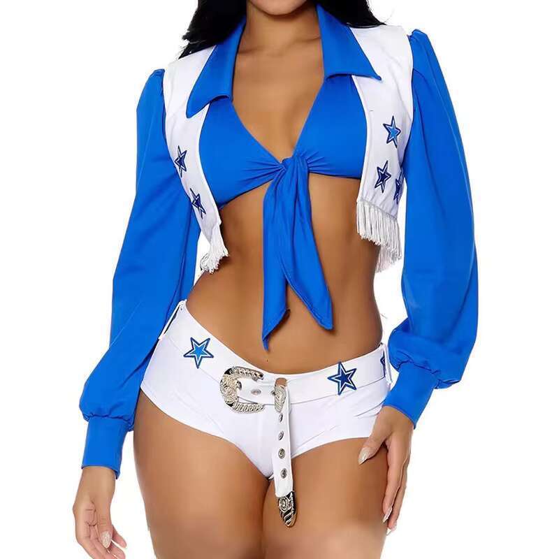 Print Version Wholesale Price Cheer Leader Uniform Set 3Pcs High Quality Sexy Cheerleading Bolero And Shorts With Socks