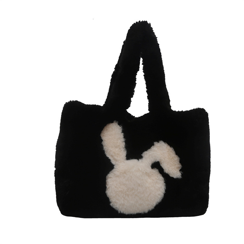 Brand High Quality New Style Free Delivery Designer Bag Plush For Women Large Capacity 2025 New Autumn And Hand Held Shoulder Winter Plush Bag Commuti