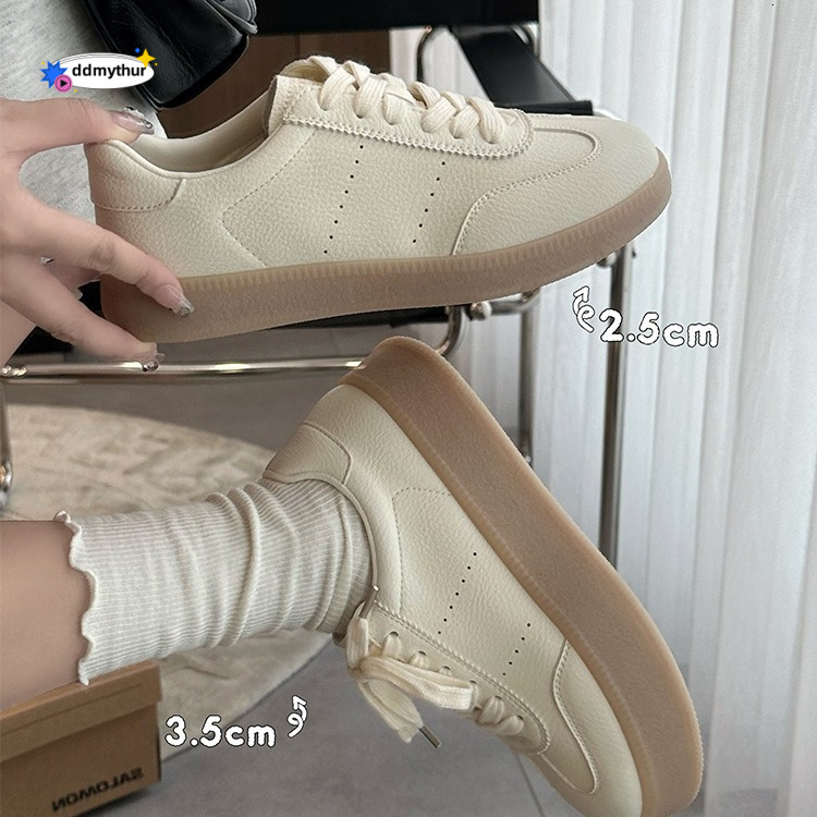 Leather soft soled white for women in the summer of 2025, comfortable, breathable, versatile, casual, flat bottomed, lace up board shoes, single shoes