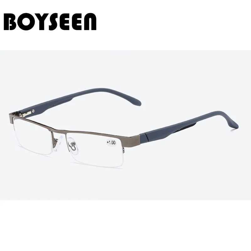 High Quality Men Titanium Alloy Eyeglasses Non Spherical 12 Layer Coated Lenses Reading Glasses+1.0 +1.5 +2.0 +2.5 +3.0 +3.5+4.0 W250513