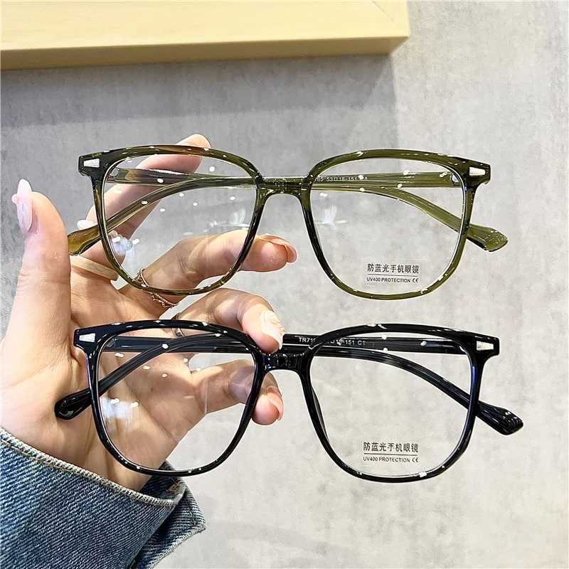 Oversized Women Myopia Glasses Luxury Design Anti-blue Light Prescription Eyeglasses Unisex Nearsights Eyewear Diopter 0 To-4.0 W250513