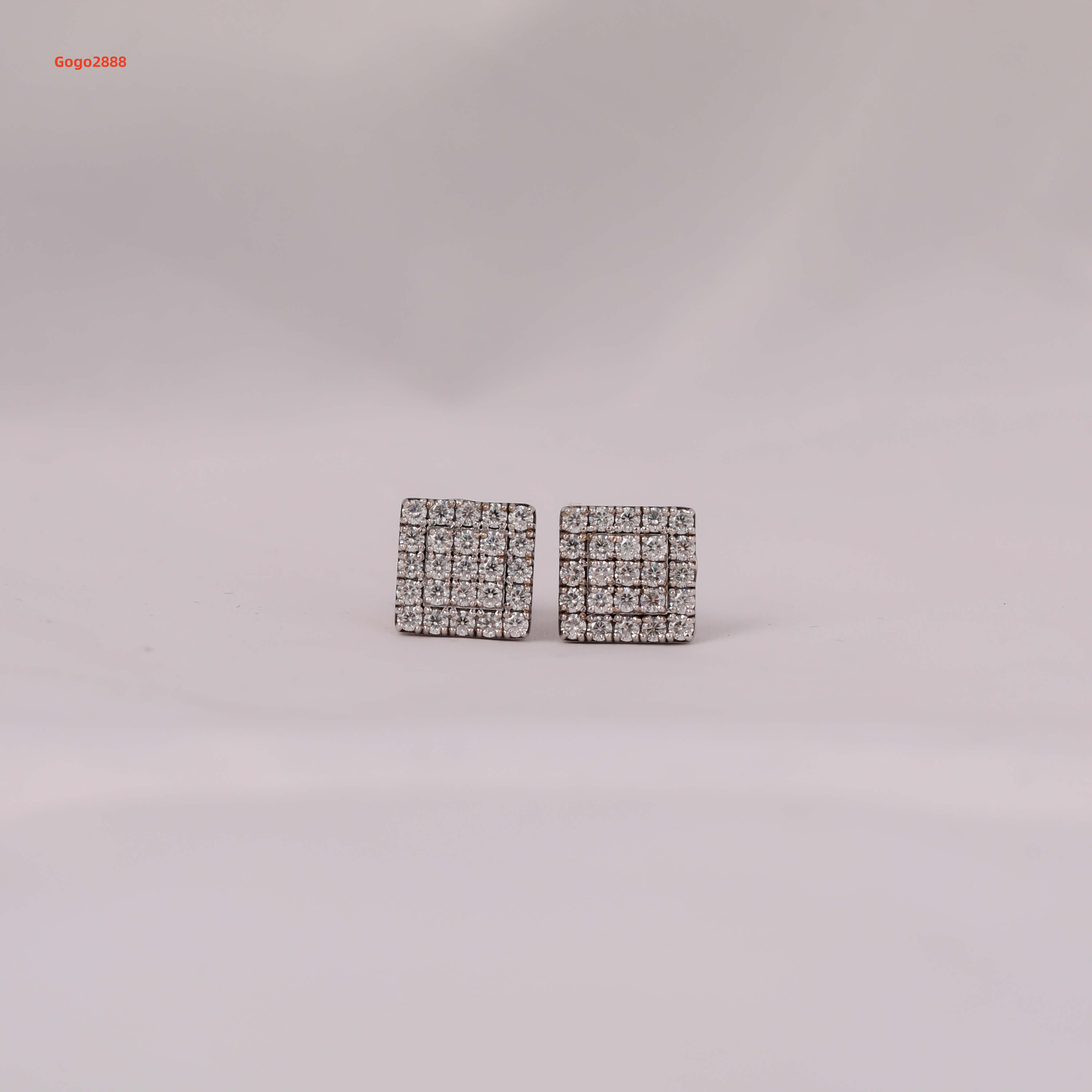 VVS1 Moissanite Stud Earrings with Screw Back Diamond Earrings Iced Out Hip Hop Jewelry Luxury Earrings Set for Men Women