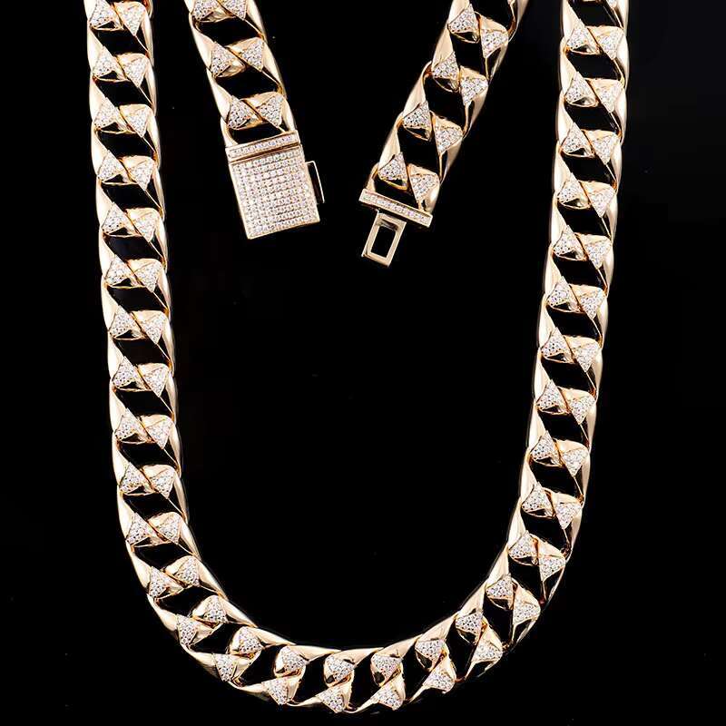 Customize Moissanite Hip Hop Jewelry Necklace Diamond Necklace Bracelet Men OACOCA