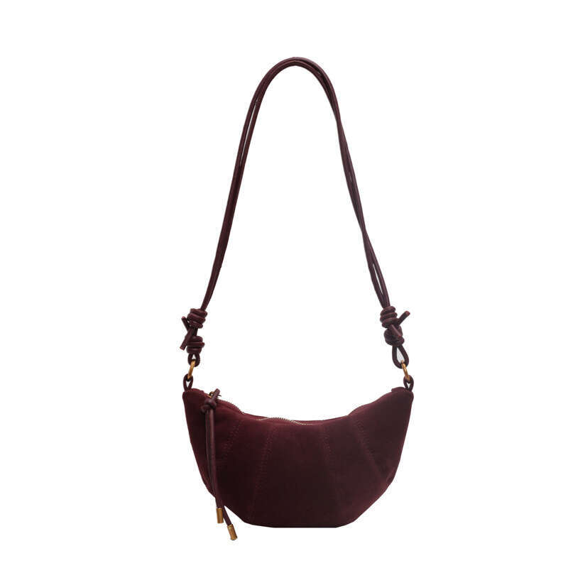 Fashion crossbody versatile dumpling 2025 new frosted leather popular women's shoulder bag