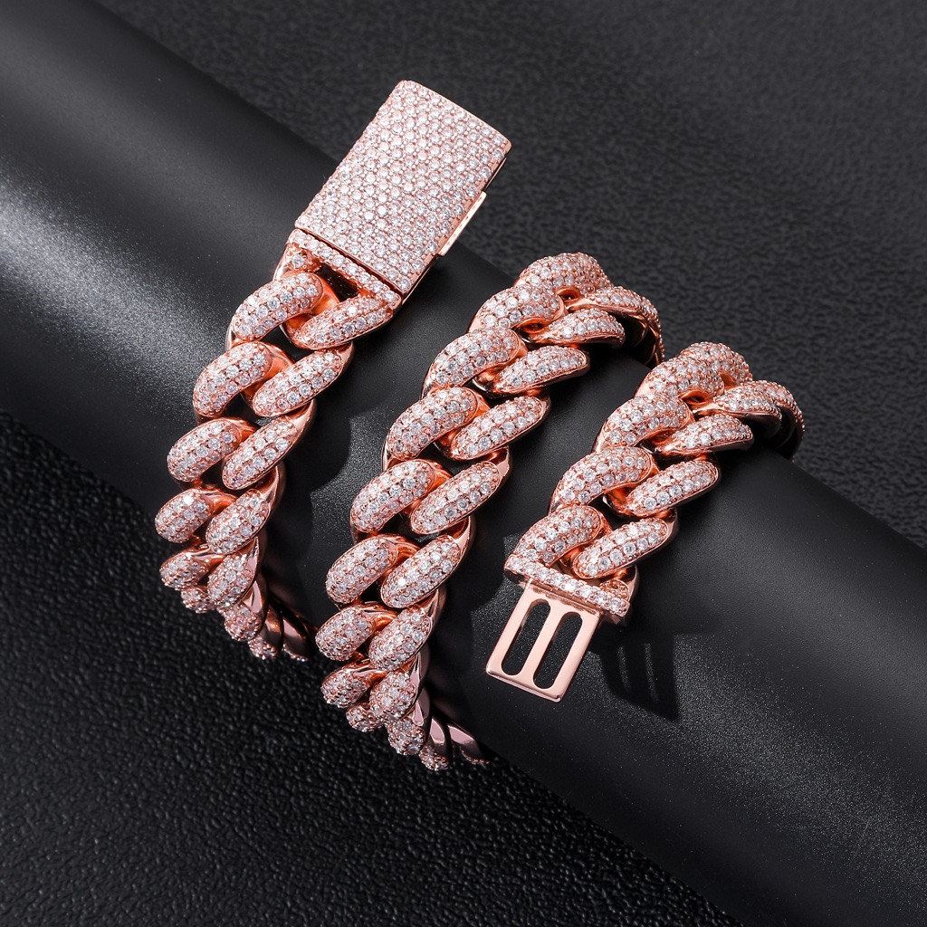 Chic Designer Moissanite Gemstone Band Watch Accessory For Him Featuring High-Polish Gold Accent