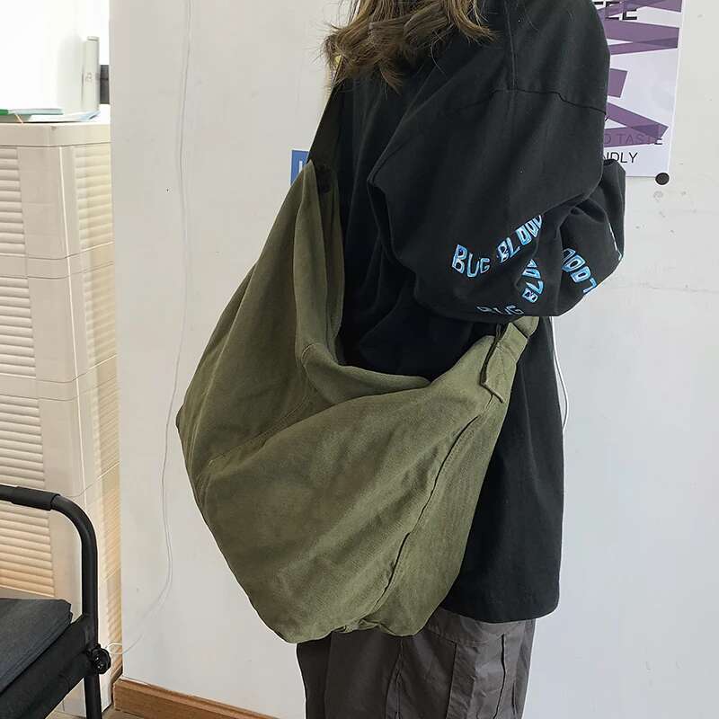 New For Women Canvas Shoulder Bag Fashion Large Capacity Handbags Female Casual Travel Soft Crossbody Bags