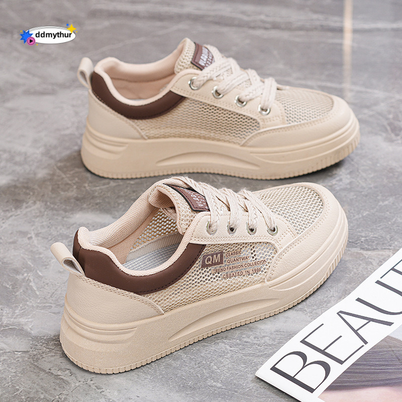 Breathable Sports Women's Summer 2024 New Single Board Student Mesh Soft Sole Dad Shoes ddmythur
