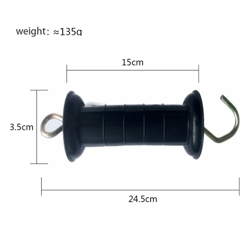 Electric Fence Spring Handle Insulators Ranch Fence Accessories Simple Tension Gate Handle with Spring for Electric Fence
