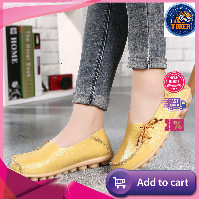 Ddmytiger Oversized Two Layer Cowhide Mother S Single Perforated Comfortable Dou Women Shoes Nurse Outdoor Shoes