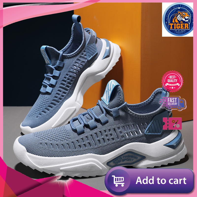 Ddmytiger One Step Lazy Flyknit Breathable Casual Men S Trendy Low Top Sneakers Running Shoes Outdoor Shoes