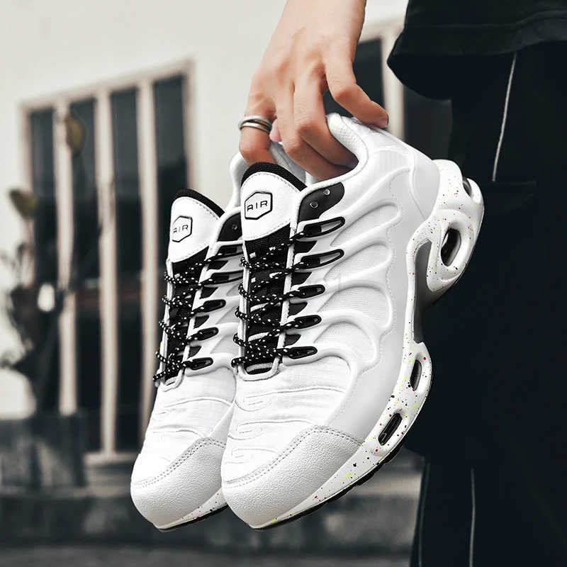 Lightweight Knit Mesh Vamp Sneakers Walking Shoes Tennis Shoes M Outdoor Shoes Air Cushion Running Shoes Men Hot Ss Runner Z250513