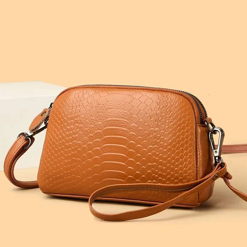 Cross Border Crossbody 2024 New Single Shoulder Small Bag Fashion Cow Leather Women's Handbag Trend