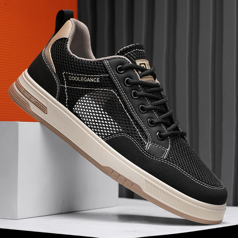 Summer Breathable Men S New Casual Shoes Transparent Mesh Casual Board Outdoor Running Travel Shoes Ddmysaturn