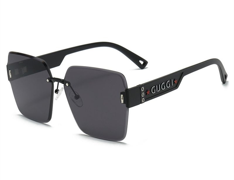 Designer sunglasses Free shipping 2025 new fashionable commuting high-end texture frameless polarized sunglasses