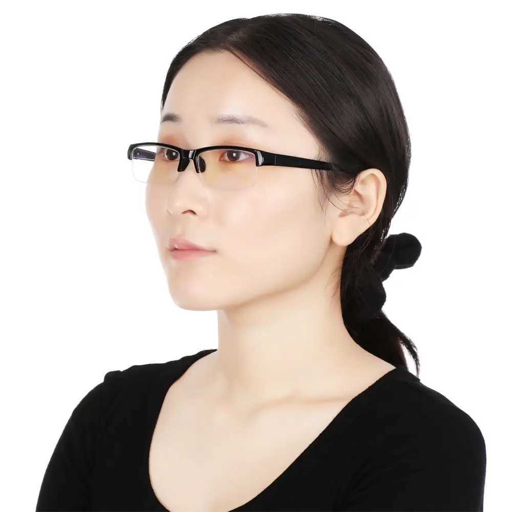 Unisex Myopia Glasses Women Men High Quality Half Frame Prescription Eyeglasses Black Frames Diopter W250513