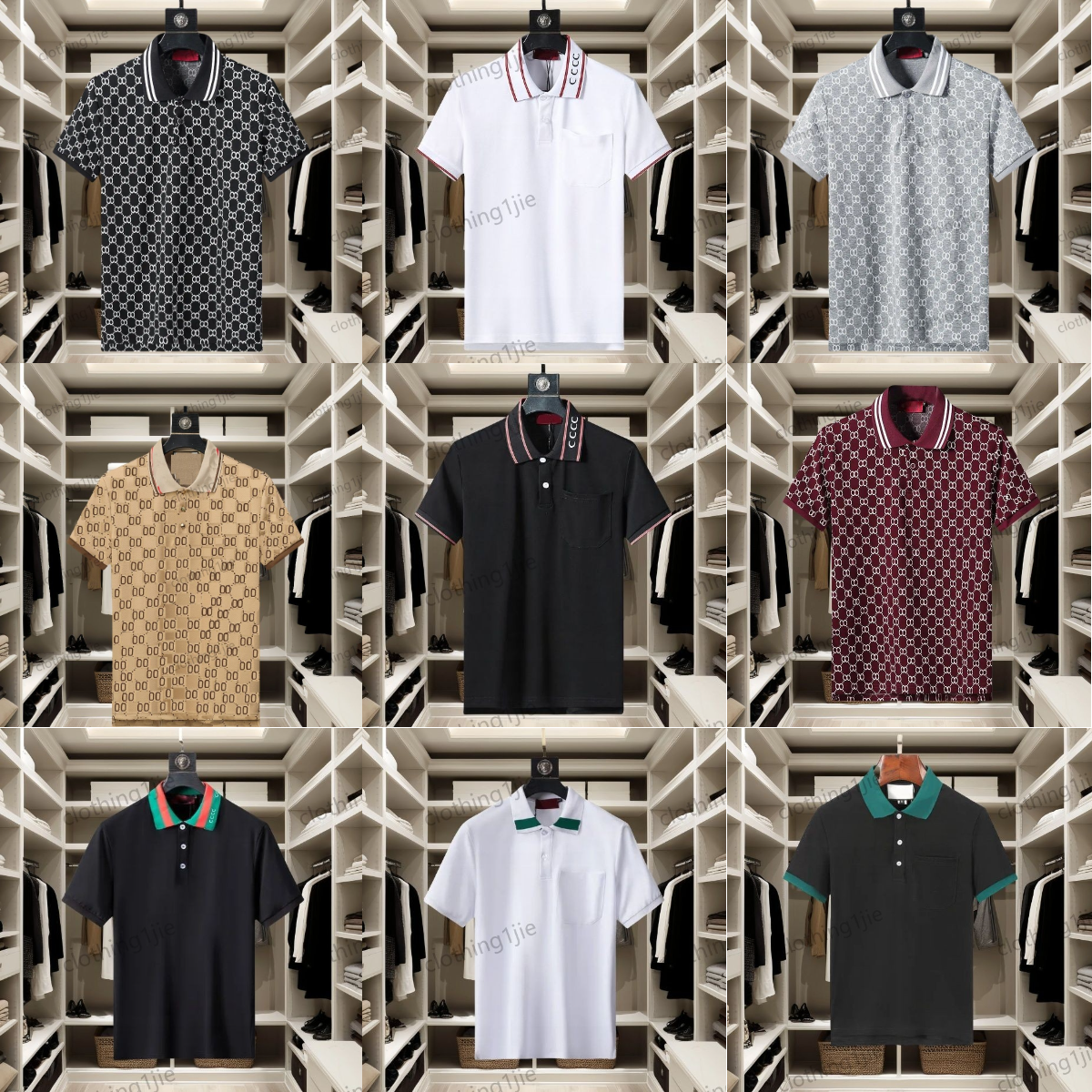 Designer polo mens Polo Shirt Designer Man Fashion Horse T Shirts Casual Men Golf Summer Polos Shirt Embroidery High Street Trend Top Tee Asian size M-3XL
