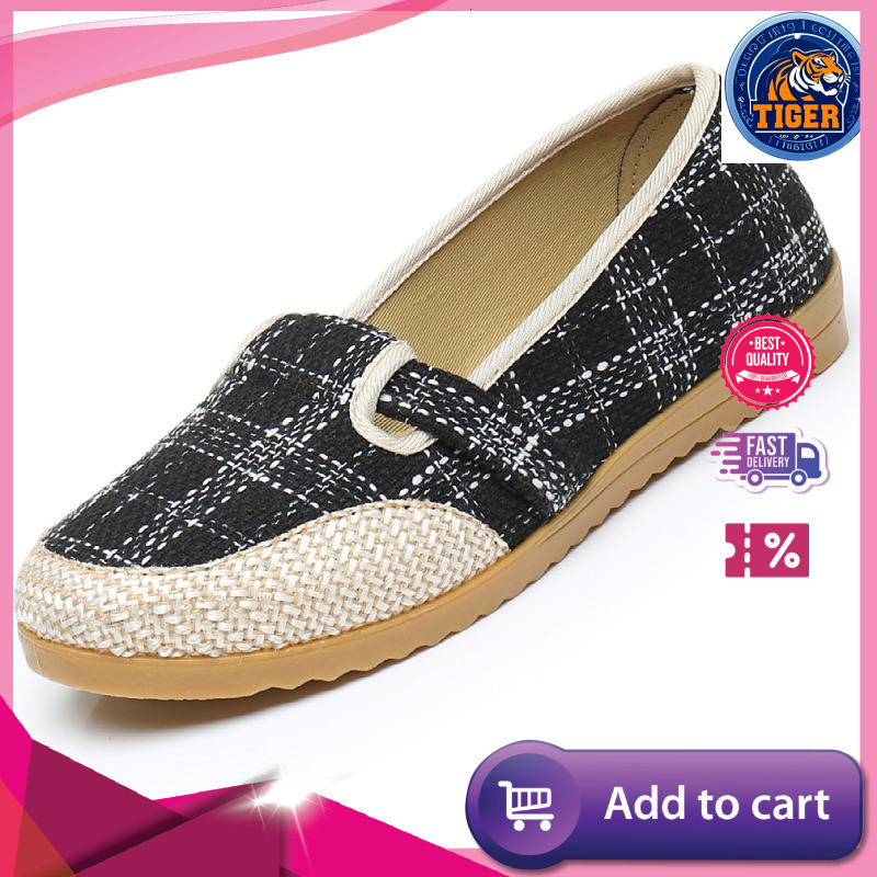 Ddmytiger Old Beijing Cloth Women S Singles Trendy Versatile Comfortable Non Slip Fashionable Canvas Shoes Cowhide Sole Linen Casual Outdoor Shoes