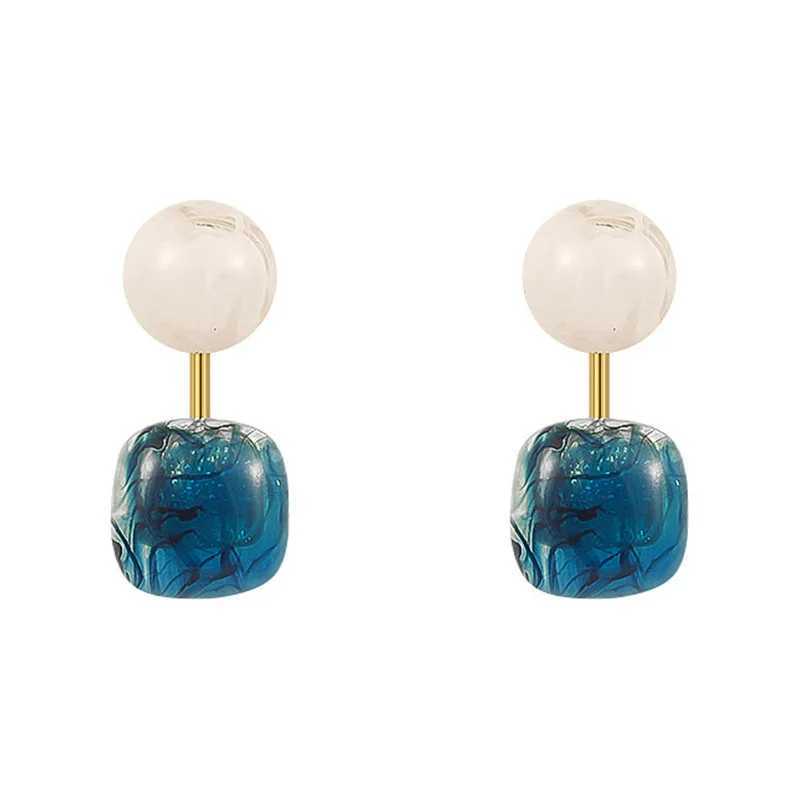 Resin Geometric Earrings Fashion Acrylic Gemstone Earrings For Women Trendy Earrings Jewelry Wearing Accessories Gifts Y250510