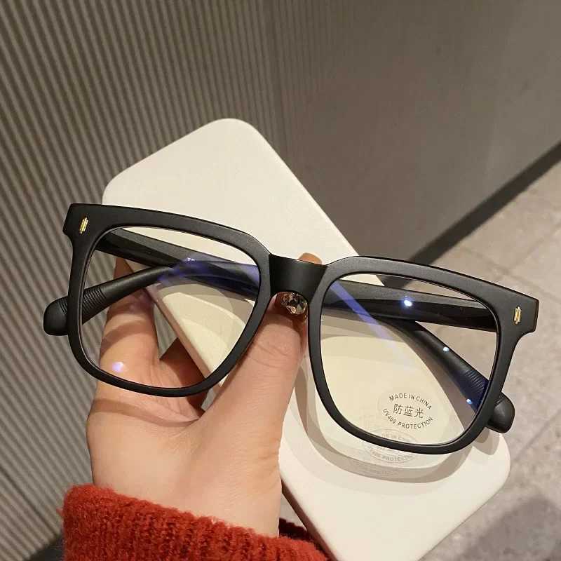 Oversized Myopia Glasses Women Men Big Frame Blue Light Blocking Eyewear Shortsight Diopter Lens Luxury Prescription Eyeglasses W250513