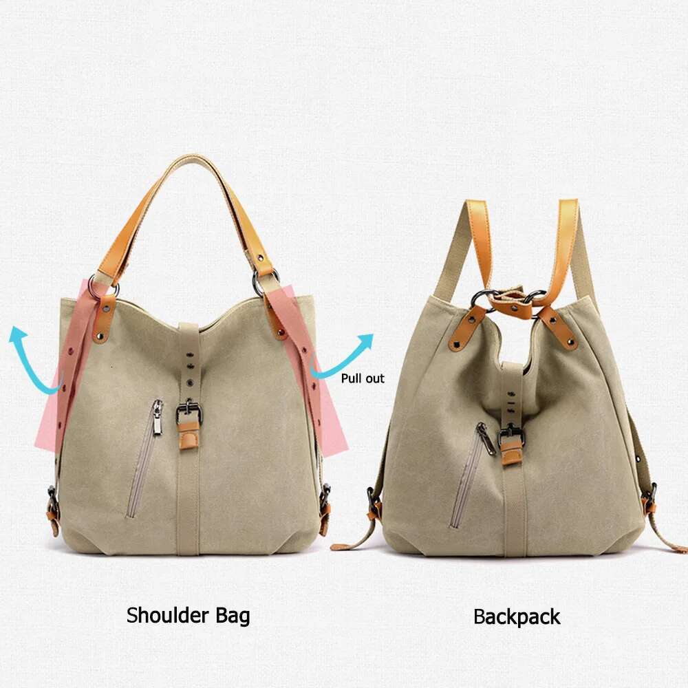 Casual Backpack Female Brand Canvas Women's Backpacks Sac A Dos Designer Shoulder School Bags for Teenage Girls Travel Backbags