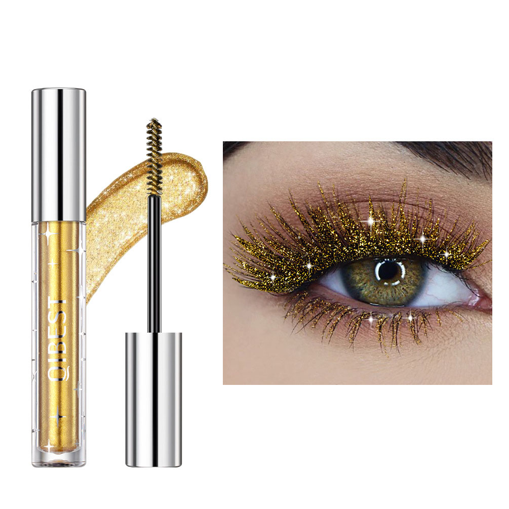 Hot Selling Diamond Mascara Shining Galaxy Sequins Sweat Proof Glitter Eyelashes Quick Dry Lasting Curling Thick Mascara Shimmer Makeup