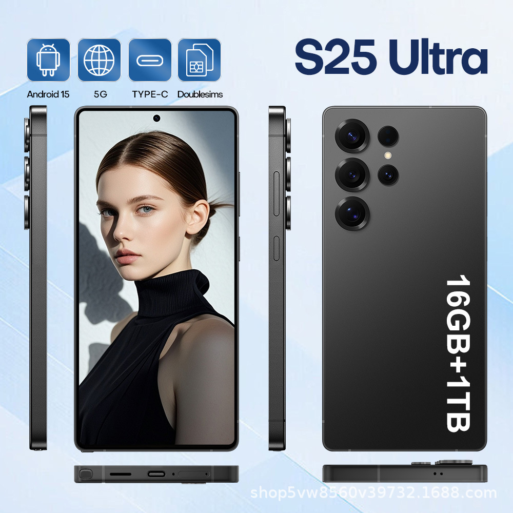 S25 Ultra Phone S24 Ultra Smartphone 16GB+1TB 6.9 Inch Cell Phones Smartphones Mobile Phone Celular Camera SIM Dual Unlock Standby Fingerprint Face