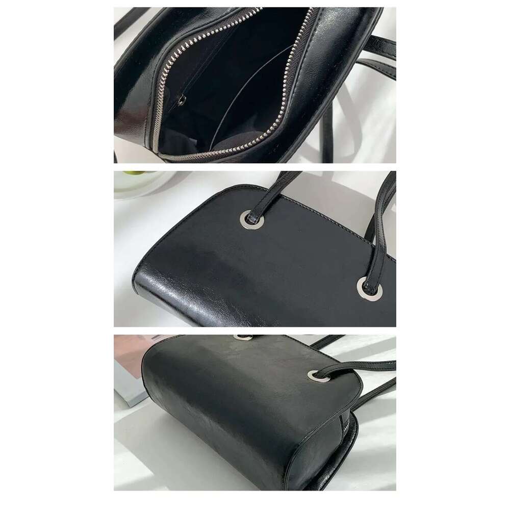 Korean Fashion PU Underarm Bags Women 2025 All Match Simple Solid Shoulder Bag Office Lady Classic Style Handbag Bolsa Mujer