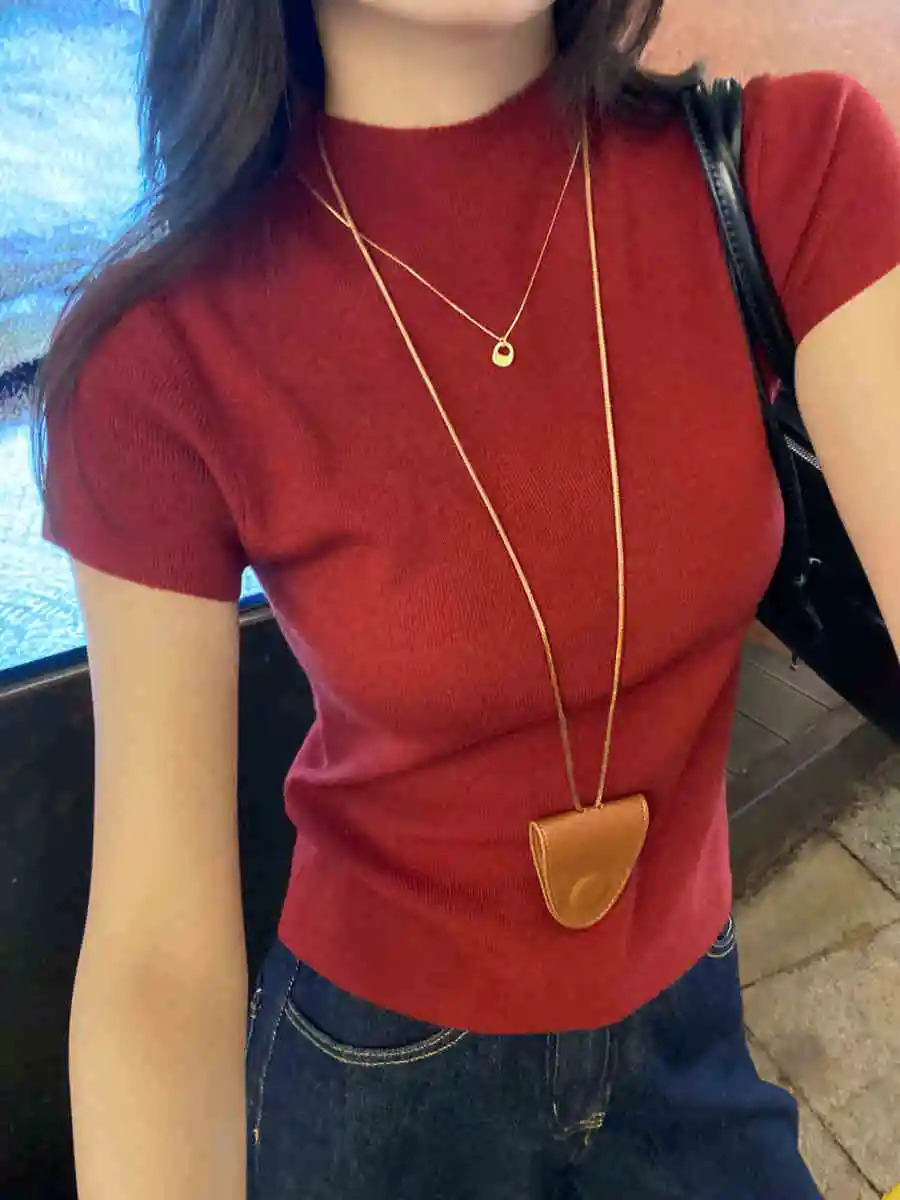 Women Summer Sexy Turtleneck Sleeveless TShirts Tops Solid Slim Fit Pullovers Causal Tees Shirts Female Streetwear Basics 250513