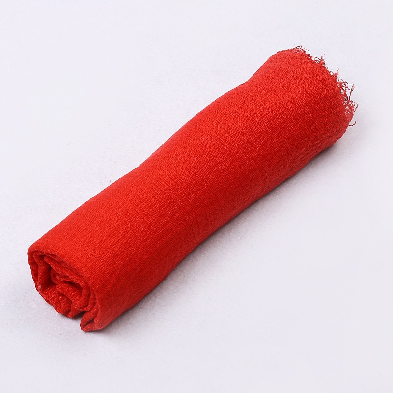 K710 Export solid color cotton and linen scarf long shawl
