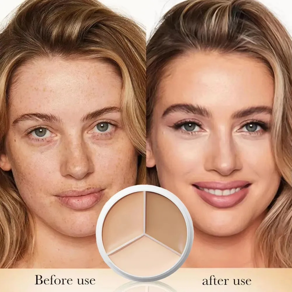 Three Color Concealer To Cover Spots Pimples Black Eye Circles Lacrimal Groove Foundation Make Up And Makeup 250512