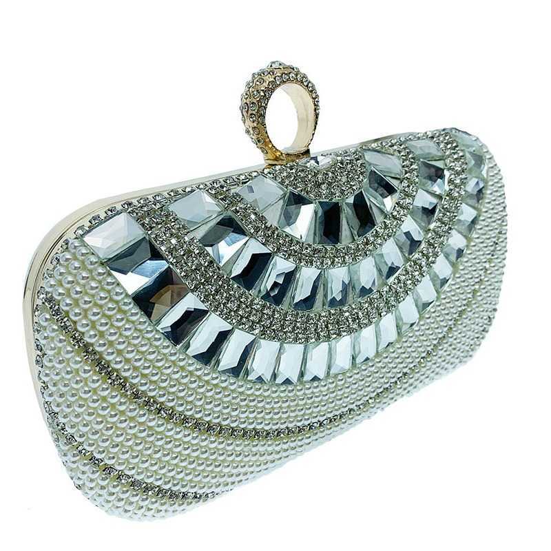 Jingcross New Pearl Bag Water Drop Banquet Bag Dress Garden Versatile Handheld Cross Shoulder Single Shoulder Women's Bag