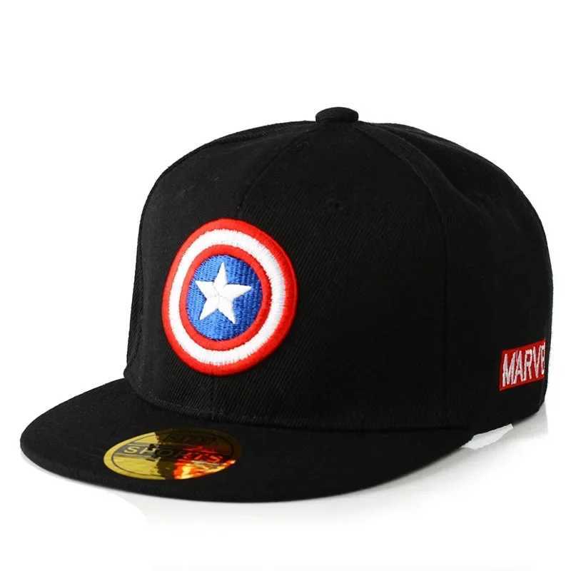 America Childrens Cap Boys Embroidery Circle Five-pointed Star Hat Summer Men And Women Children Snapback Hip Hop Hat R250512