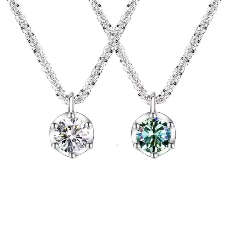 Leisure collarbone chain, barrier free fashion pendant necklace, paired with single zircon explosive sparkling, easy to match