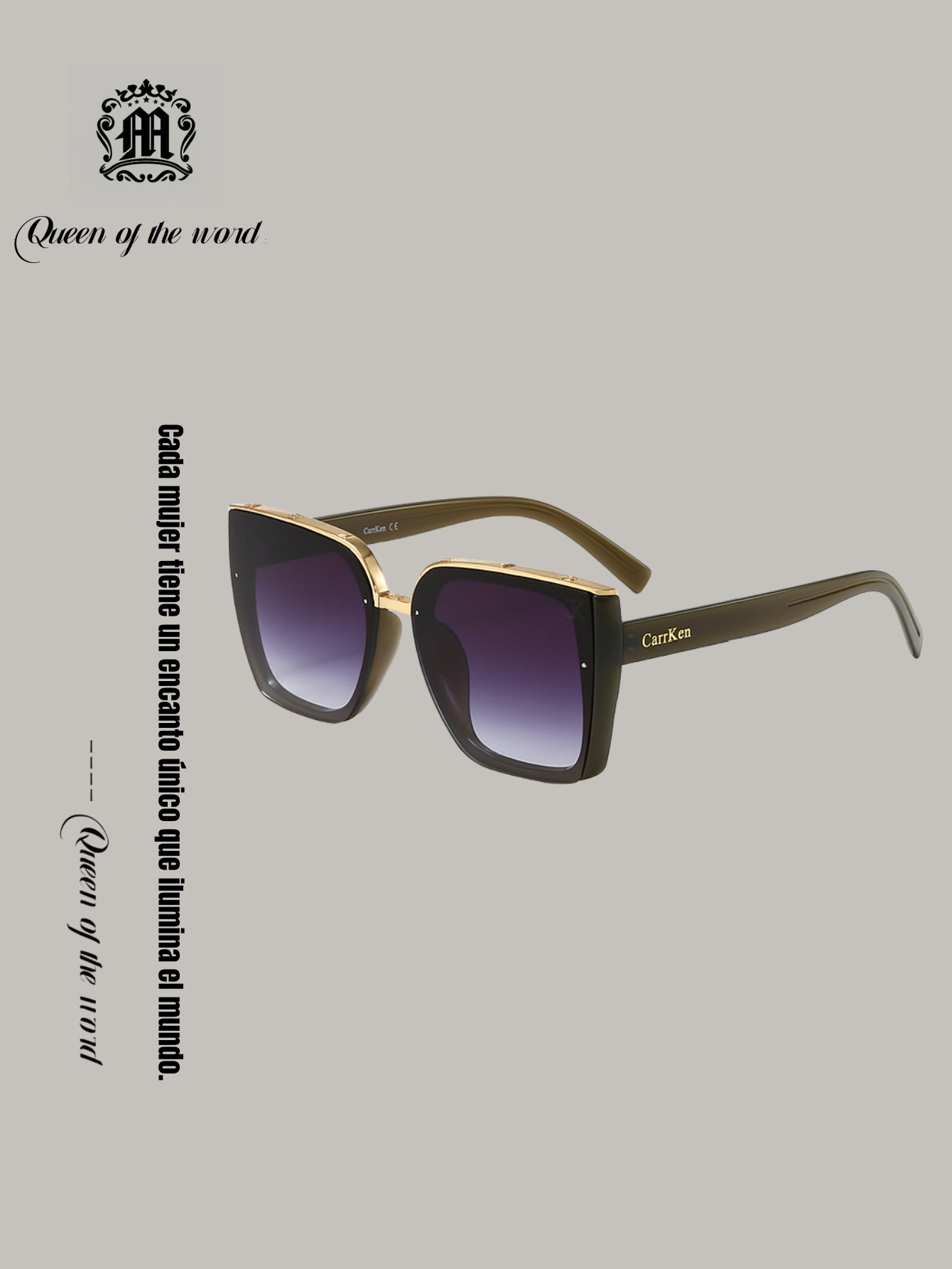 queen of the word 2 Women's European and American fashion large frame sunglasses, UV protection, advanced outdoor driving sunglasses, outdoor sun
