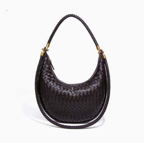 Internet celebrity woven pattern crescent armpit women's versatile 2025 spring/summer new item single shoulder diagonal cross dumpling bag