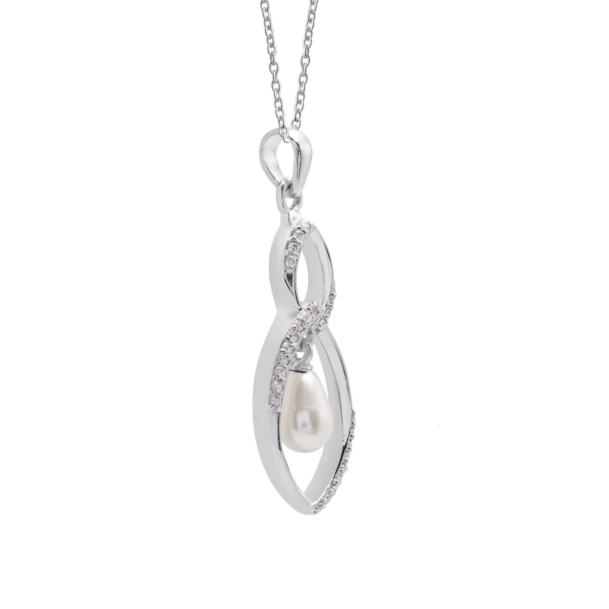 Natural 9x11mm oval pearl gold-plated jewelry Indian sterling sier pendant 31x12x3mm women's necklace