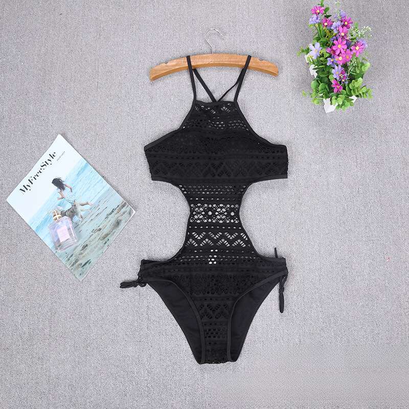 Wholesale of European American sexy one-piece waist cinched lace swimsuits, women's bikini hot products, 2025 new style, chic and elegant clothin
