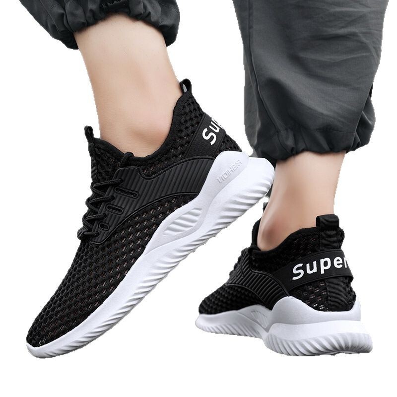 Men S New Summer Thin Sports Travel Casual With Casual Shoes Large Mesh Hollow Air Conditioning Trendy Shoes Ddmysaturn