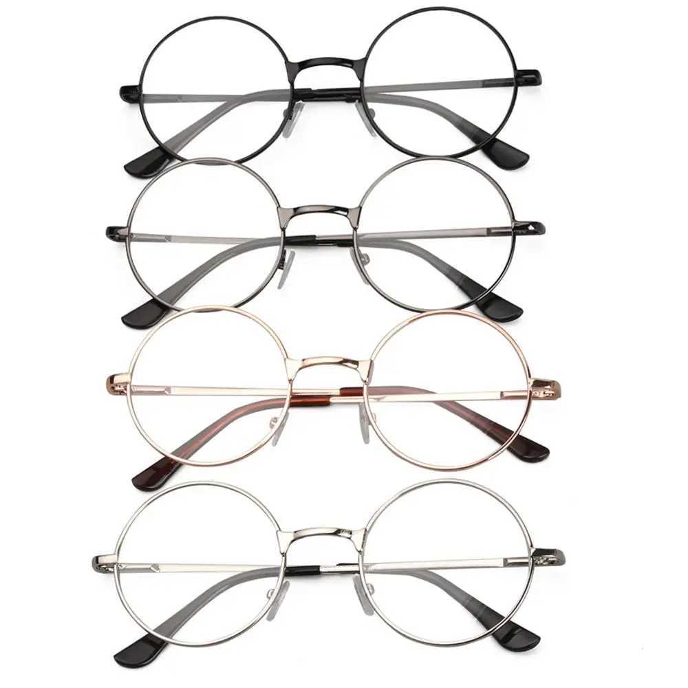 Round Metal Reading Glasses 2023 New Ultra Light Spring Hinge Eyeglasses Vision Care Eyewear Diopter +1.00~+4.0 for Women Men W250513