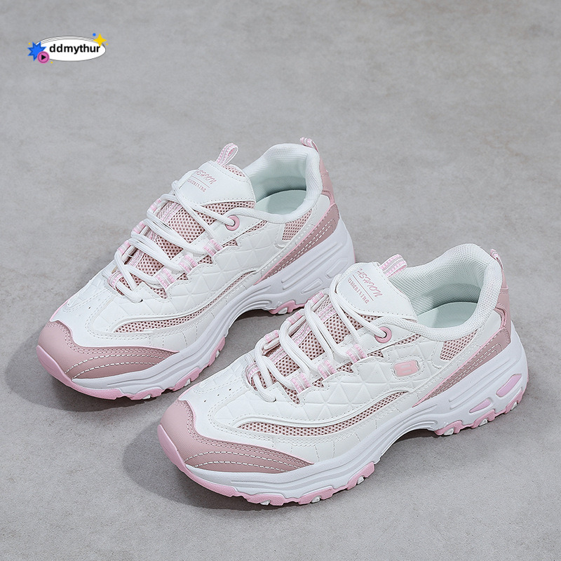 Dad's Women's 2024 Spring New Instagram Trendy and Versatile, Minority Student Korean Edition Ultra Light Casual Breathable Sports Shoes ddm