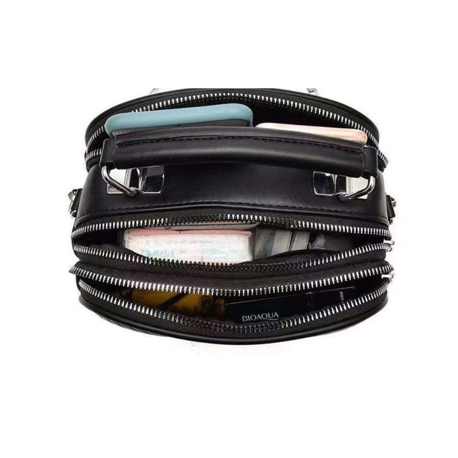 Xiaoxiangfeng Lingge for Women 2025 New Fashionable and Popular Soft Leather Crossbody Small Bag, Internet Famous Shoulder Bag