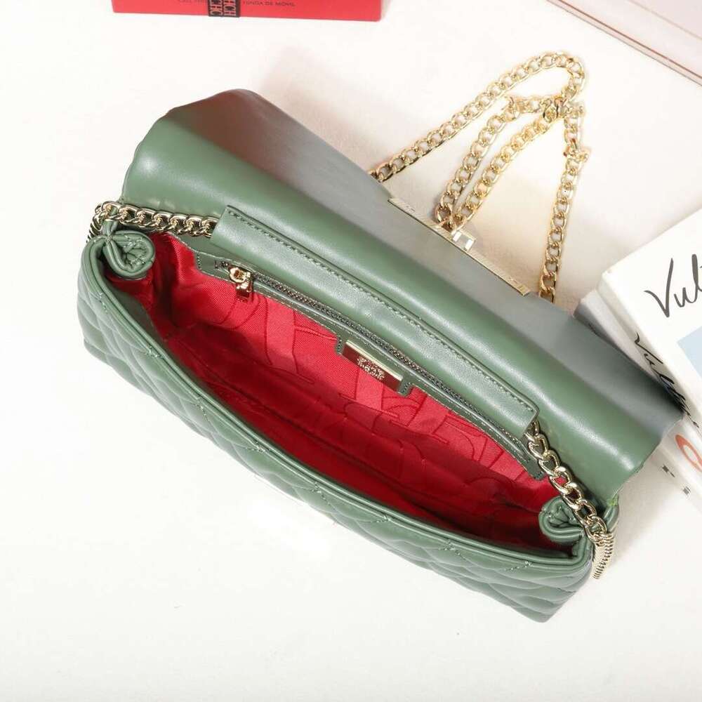 CHHC small fragrant style 2024 new women's diamond grid chain fashionable and versatile ins crossbody shoulder bag