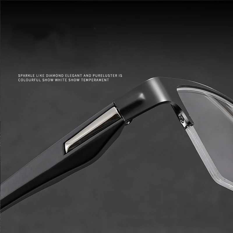 Vintage Near Sight Glasses Unisex Men Half-frame Anti Blue Light Business Eyeglasses Finished Optical Myopia Eyewear Diopter W250513