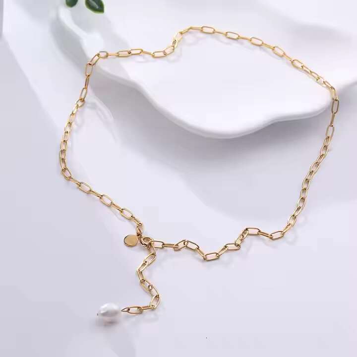 New fashion brand designer gold-plated necklace, stainless steel necklace pendant, women's accessories